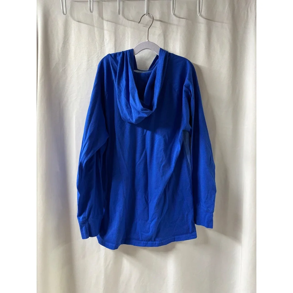 The Childrens Place Boys Blue Ombre Hooded‎ Long Sleeve Tee Shirt XL 14